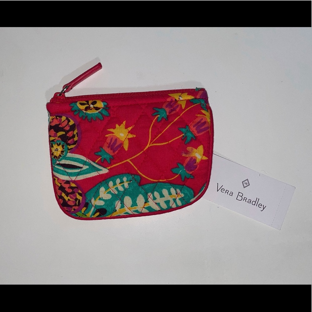 Vera Bradley “lighten up zip ID case” floral wallet